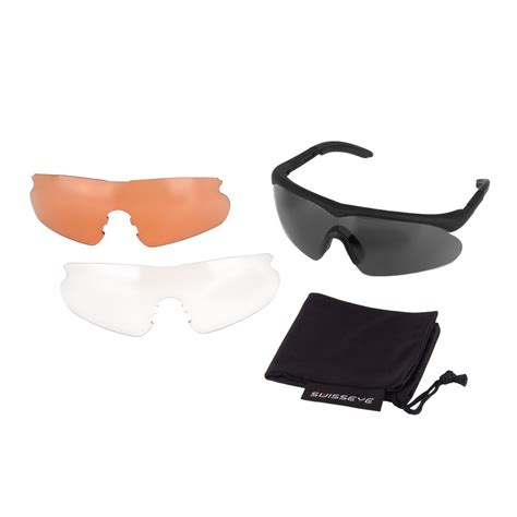 swiss eye raptor shooting safety glasses set with lenses 10161 best price check