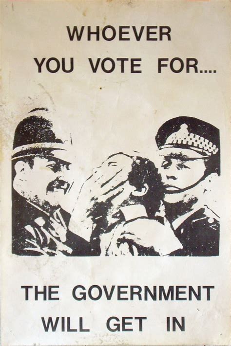 Vintage Government Protest Poster