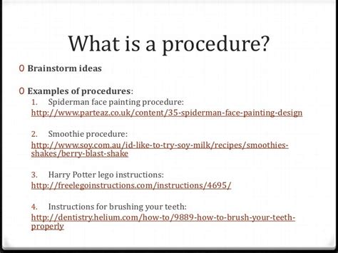 Procedure Writing Lesson 2 Presentation