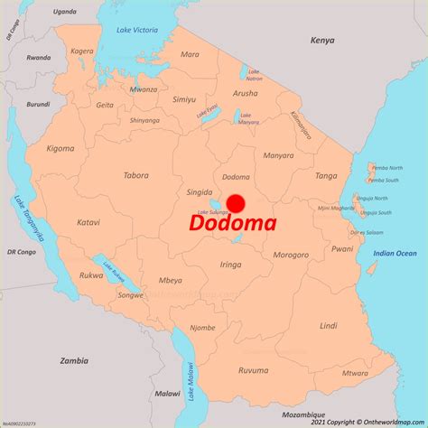 Dodoma Map Tanzania Maps Of Dodoma