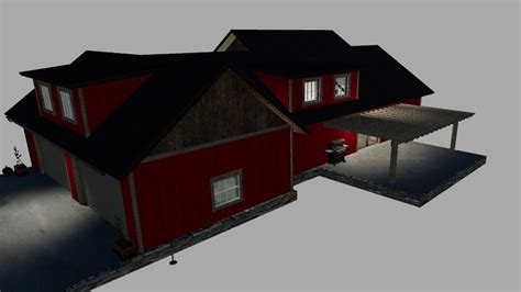 Emr Farmhouse Retexture In Red V20 Object Farming Simulator 2022