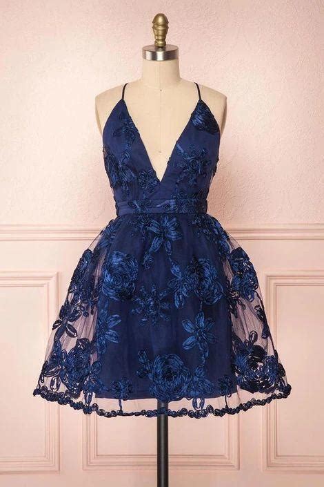 Navy Blue Party Dress Sexy Short Homecoming Dresspl3659 On Luulla