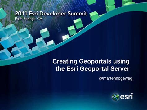 Pdf Creating Geoportals Using The Esri Geoportal Server Data