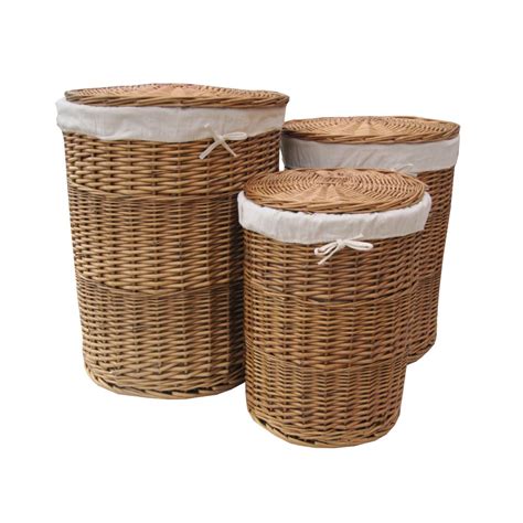 Ships free orders over $39. Buy Natural Round Wicker Laundry Basket online from The ...