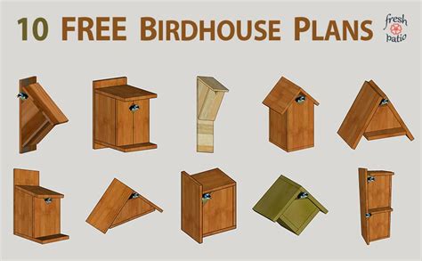 10 Free Diy Birdhouse Plans Built For 3 Simple No Drilling Designs