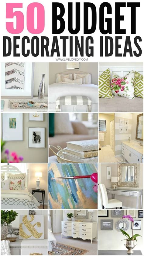 So check them out and let me you just have to use your creativity, invest a small amount of money, and discover a better way to. 50 Budget Decorating Tips You Should Know! - LiveLoveDIY ...