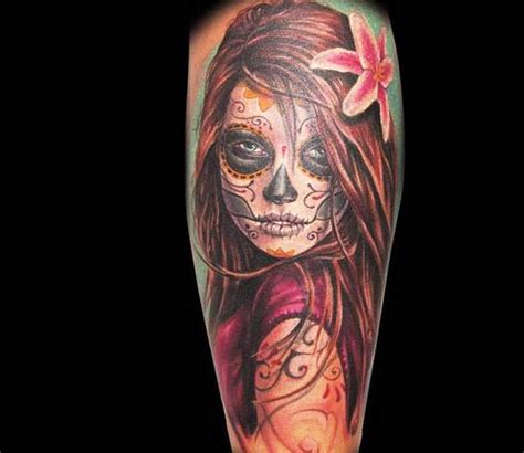 Muerte Tattoo By Randy Engelhard Post 3878 Girls With Sleeve Tattoos Sleeve Tattoos Tattoos