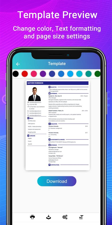 If so, you need a resume (curriculum vitae, cv) that will really impress your potential employer. Resume Builder App Free CV maker CV templates 2020 for ...