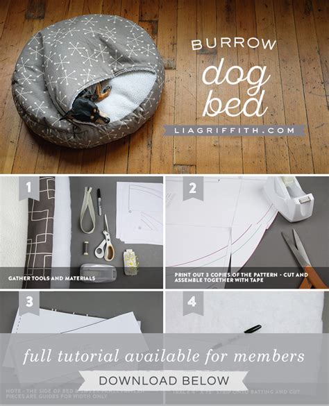 How To Make A Diy Burrow Dog Bed