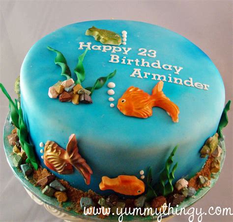 Hot promotions in birthday cake fish on aliexpress: Yummy Thingy: Aquarium Fish Theme Cake