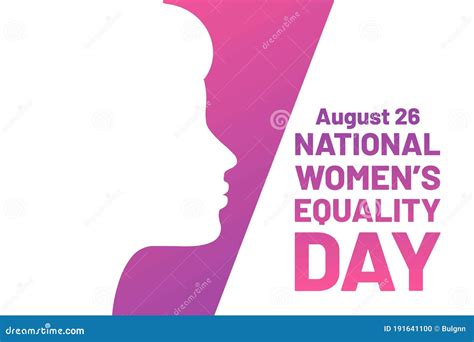 Women`s Equality Day August 26 Holiday Concept Stock Vector Illustration Of Background