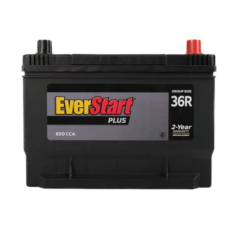 Everstart Plus Lead Acid Automotive Battery Group Size 96r 46 Off