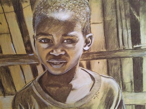 Charcoal Boy Drawing By Debbie Wright Swisher Pixels