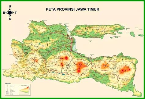 Peta Jawa Timur Lengkap Dengan Nama Kabupaten Dan Kota