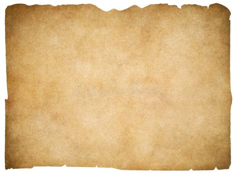 Old Blank Parchment Or Paper Isolated Clipping Stock Photo Image Of