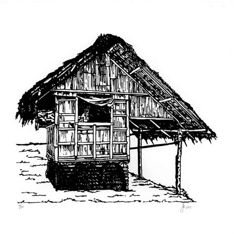 Nipa Hut Sketch At Explore Collection Of Nipa Hut