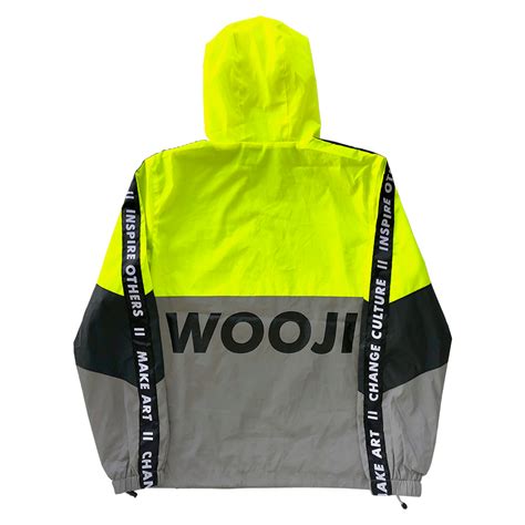 Volt Neon Reflective Anorak Jacket Streetwear Wooji Identity