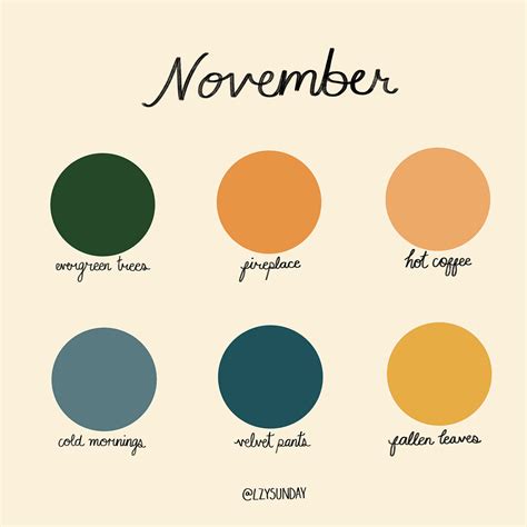 November Palette On Behance