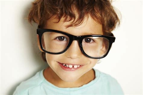 Little Boy With Glasses Stock Image Image Of Background 26924749