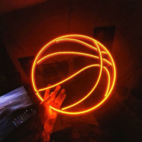 Basketball Neon Sign Basketball Light Custom Neon Etsy
