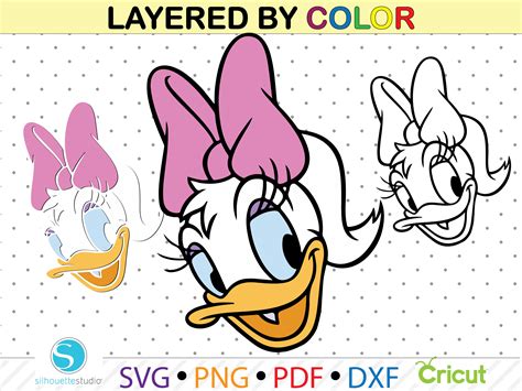 Daisy Duck SVG Daisy Duck Png Clipart Daisy Duck For Cricut Etsy