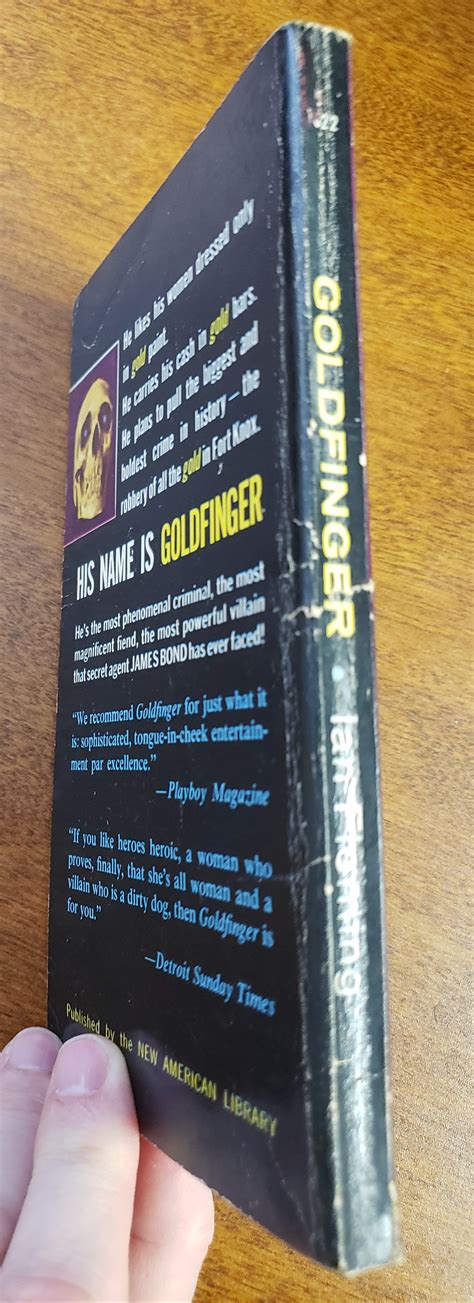 Goldfinger By Ian Fleming Good Soft Cover 1959 1st Edition Lon Pen