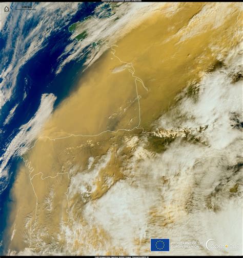 Satellite Images Show A Massive Saharan Dust Storm Engulfing Western