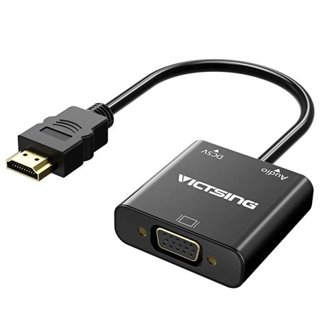 Hd 1080p hdmi to vga multi display video converter adapter cable for pc dvd hdtv. VicTsing HDMI to VGA with Audio Adapter, Gold-Plated 1080P ...