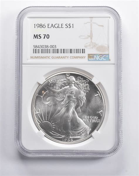 Ms70 1986 American Silver Eagle Ngc Property Room
