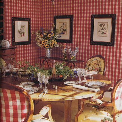 Breakfast Nook Red Gingham Yellow Kitchen Accents Red