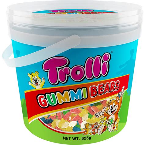 Trolli Gummi Bears Bucket 625g Big W
