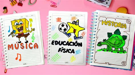 Ideas Para Marcar Los Cuadernos De EducaciÓn FÍsica Historia Y MÚsica