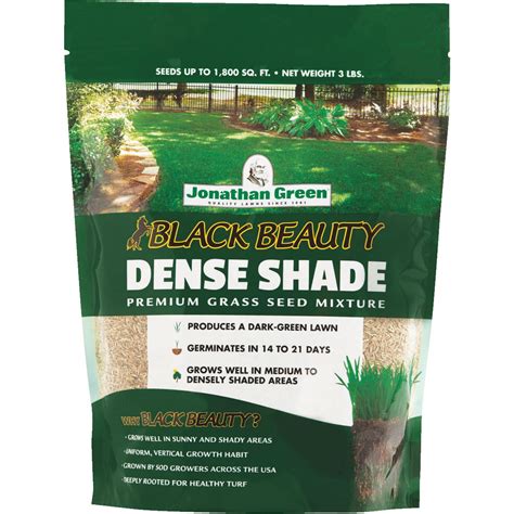 Jonathan Green Black Beauty Dense Shade Grass Seed Mixture Walmart Com Walmart Com