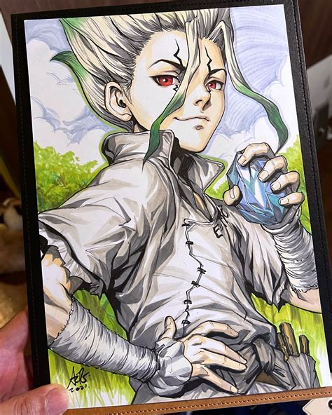 Stanley Artgerm™ Lau On Twitter Day 10 Senku Ishigami Aka Dr Stone