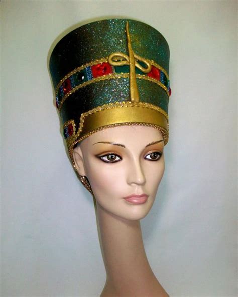 Nefertiti Headdress Egyptian Headdress Burning Man Rave Etsy