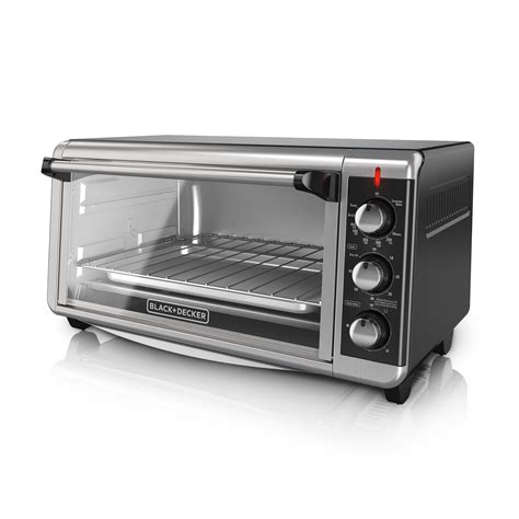 Blackdecker 8 Slice Extra Wide Stainless Steel Countertop Toaster Oven