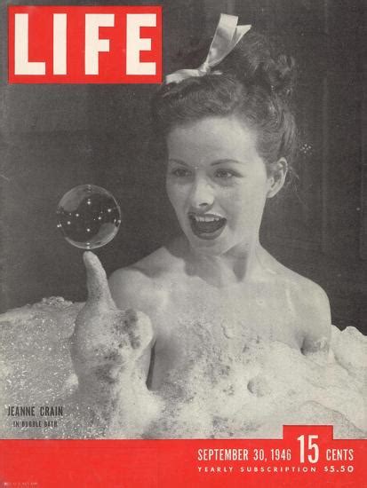 Actress Jeanne Crain Taking A Bubble Bath In A Scene From The Film Maggie September 30 1946