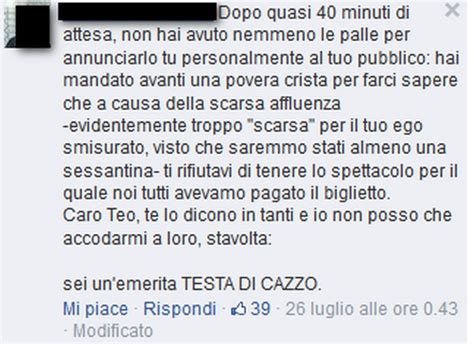Conosciamo meglio il brillante conduttore televisivo teo mammucari: Teo Mammucari in teatro: solo 70 spettatori, si rifiuta di ...