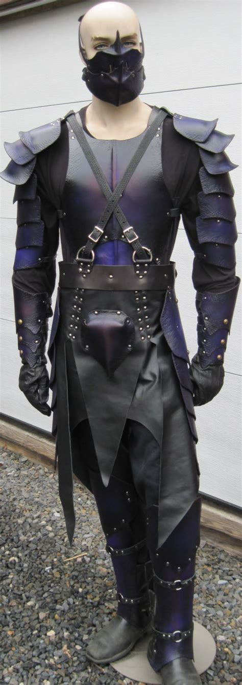 Dark Elf Fantasy Leather Armor Set By Sharpmountainleather On Etsy