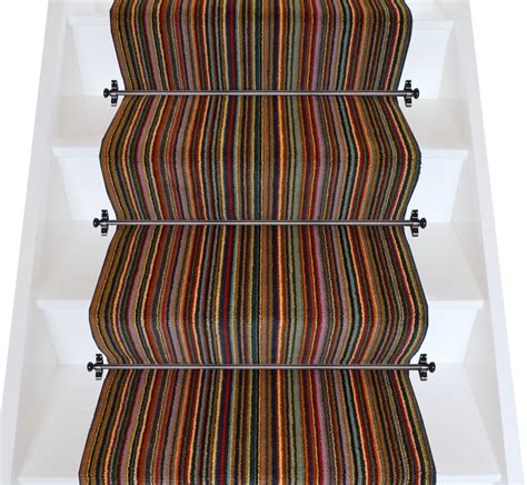 Axminster Rectory Red Stripe Stair Runner | Striped stair runner, Striped stair carpet, Stripe ...