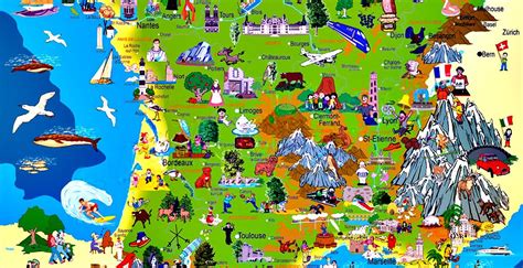 carte de france touristique cartes du monde info gambaran