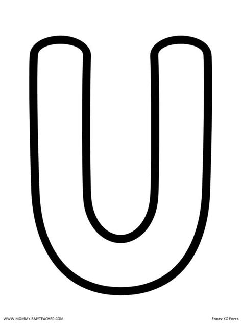 U letter words are given in english. U blank.JPG | Printable alphabet letters, Alphabet phonics, Letter u