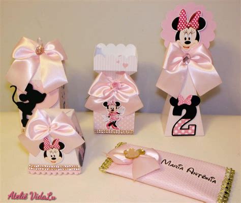 Kit Lembrancinhas Minnie Rosa Personalizado 50 Itens Elo7