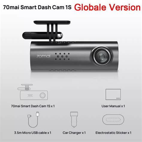 Cheap Global Version Xiaomi 70mai Car Dvr 1s English Voice Control 1080p Hd Night Vision Dash