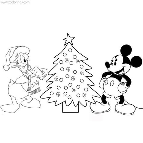 Mickey Mouse Christmas Coloring Pages As A Santa Claus