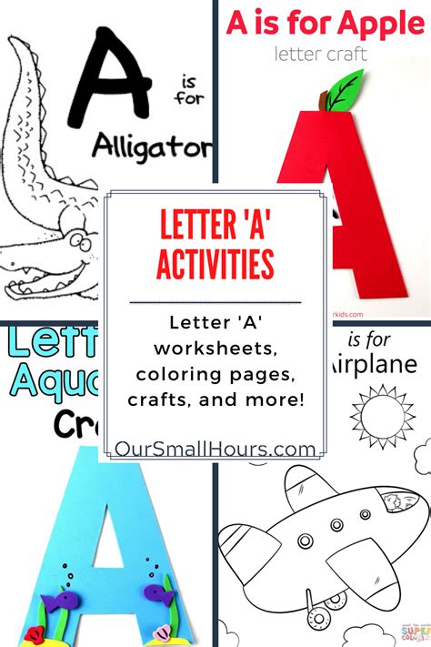 Letter A Activities - Letter A Worksheets, Crafts, and Coloring Pages