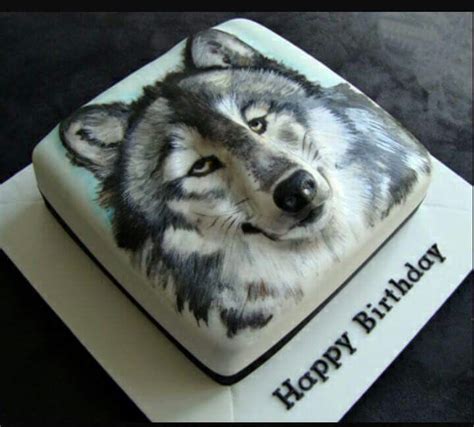 Awesome Birthday Cake For Sure Wolf Cake Animal Cakes Happy