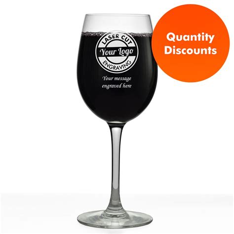 Logo Engraved Personalised Premium Red Wine Glass