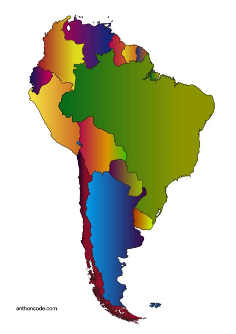 Juegos de Geografía Juego de Localiza los países de Sudamérica Cerebriti