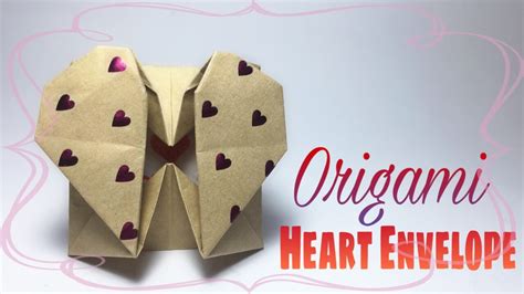 Heart Envelope Origami Tutorial Youtube